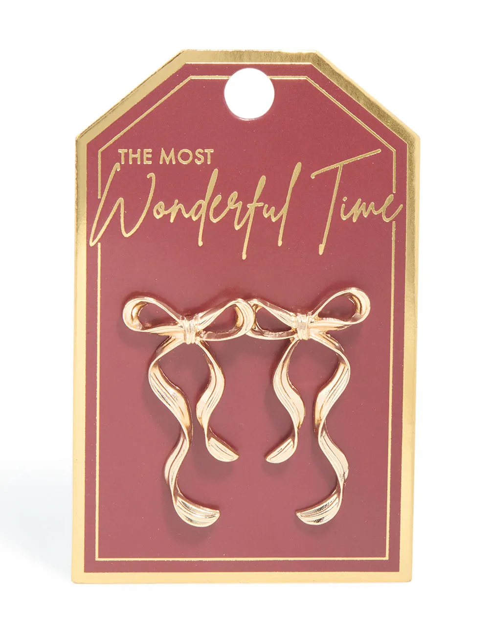 Gold Dangle Bow Stud Earrings sold by lovisa product image thumbnail 3