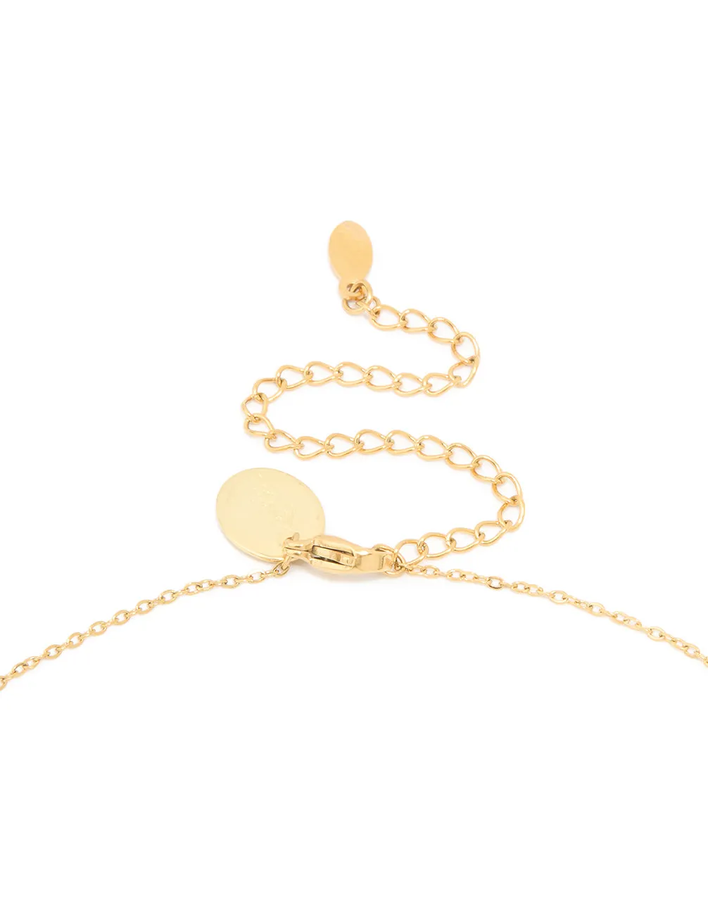 Waterproof Gold Plated Stainless Steel Cubic Zirconia Taurus Zodiac Sign Necklace sold by lovisa product image thumbnail 3