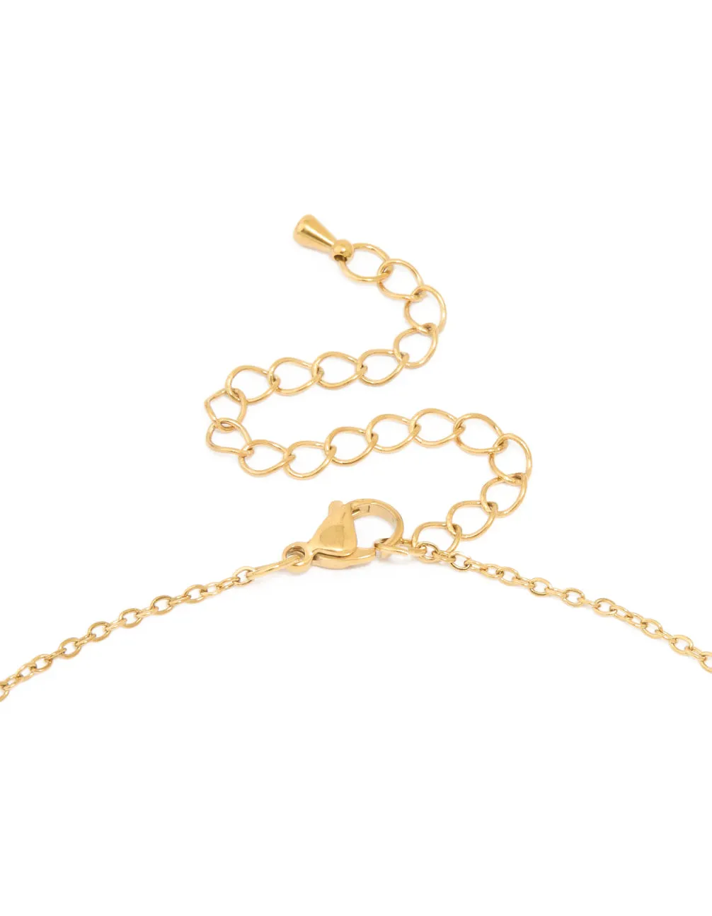 Waterproof Gold Plated Stainless Steel Angel Number 333 Necklace sold by lovisa product image thumbnail 3