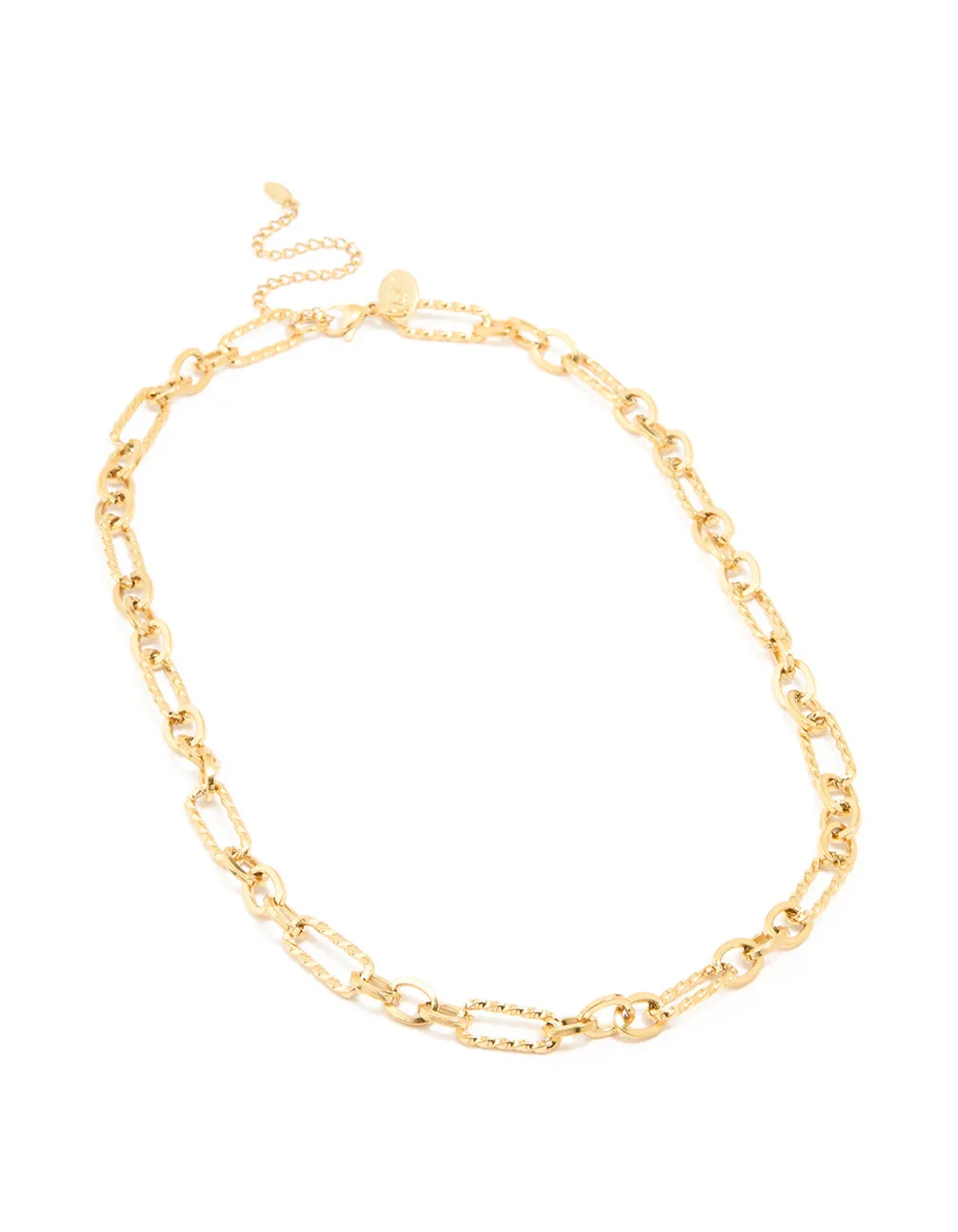 Waterproof Gold Plated Stainless Steel Multi-Link Chain Necklace sold by lovisa product image thumbnail 2