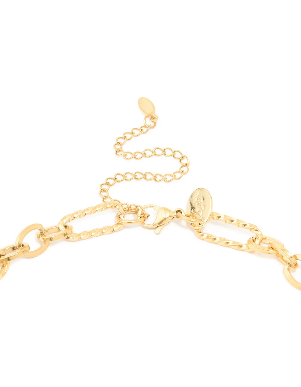 Waterproof Gold Plated Stainless Steel Multi-Link Chain Necklace sold by lovisa product image thumbnail 3