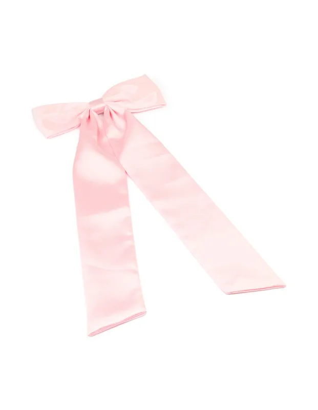 Pink Fabric Statement Bow Clip sold by lovisa