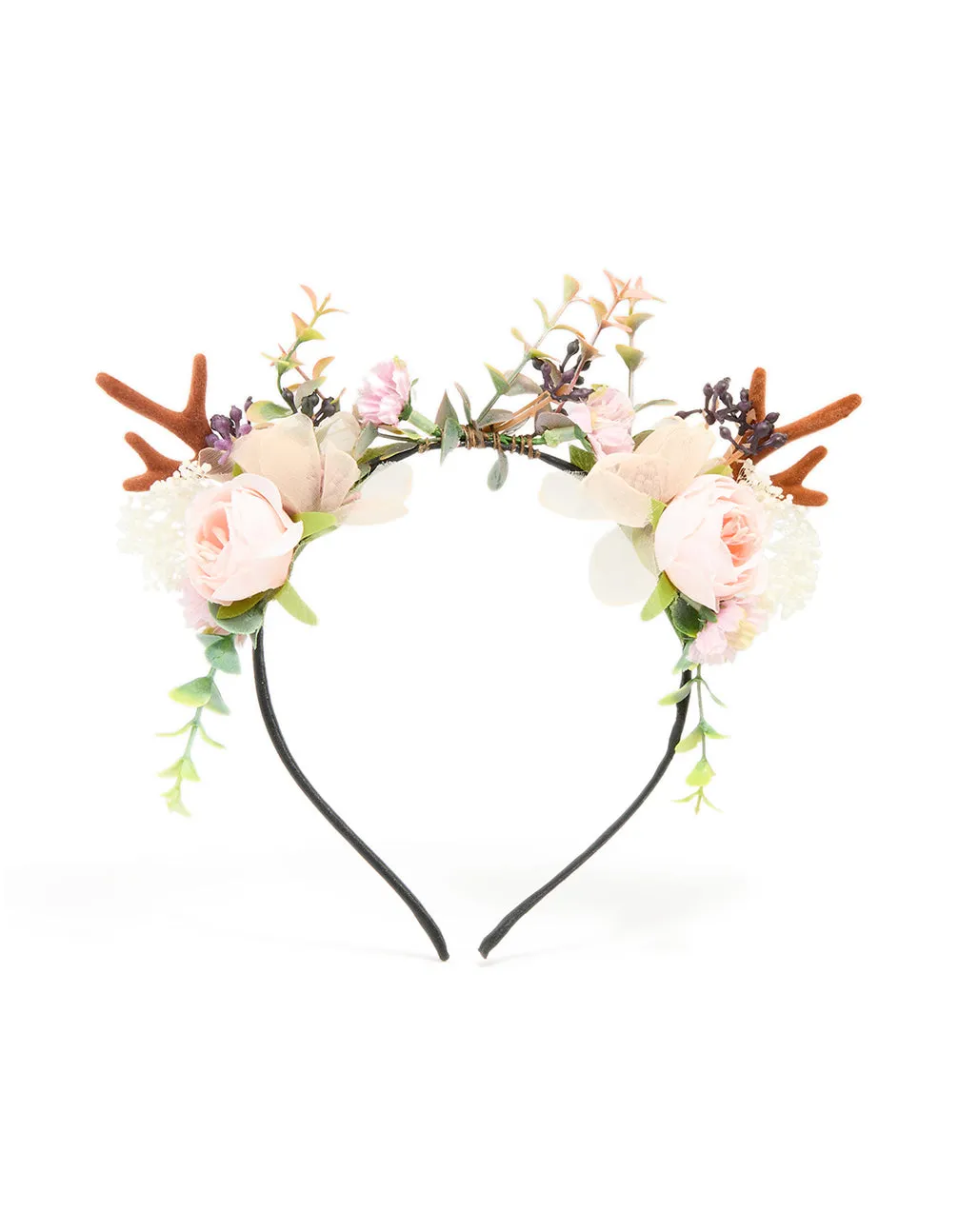 Fabric Floral Woodland Reindeer Headband sold by lovisa