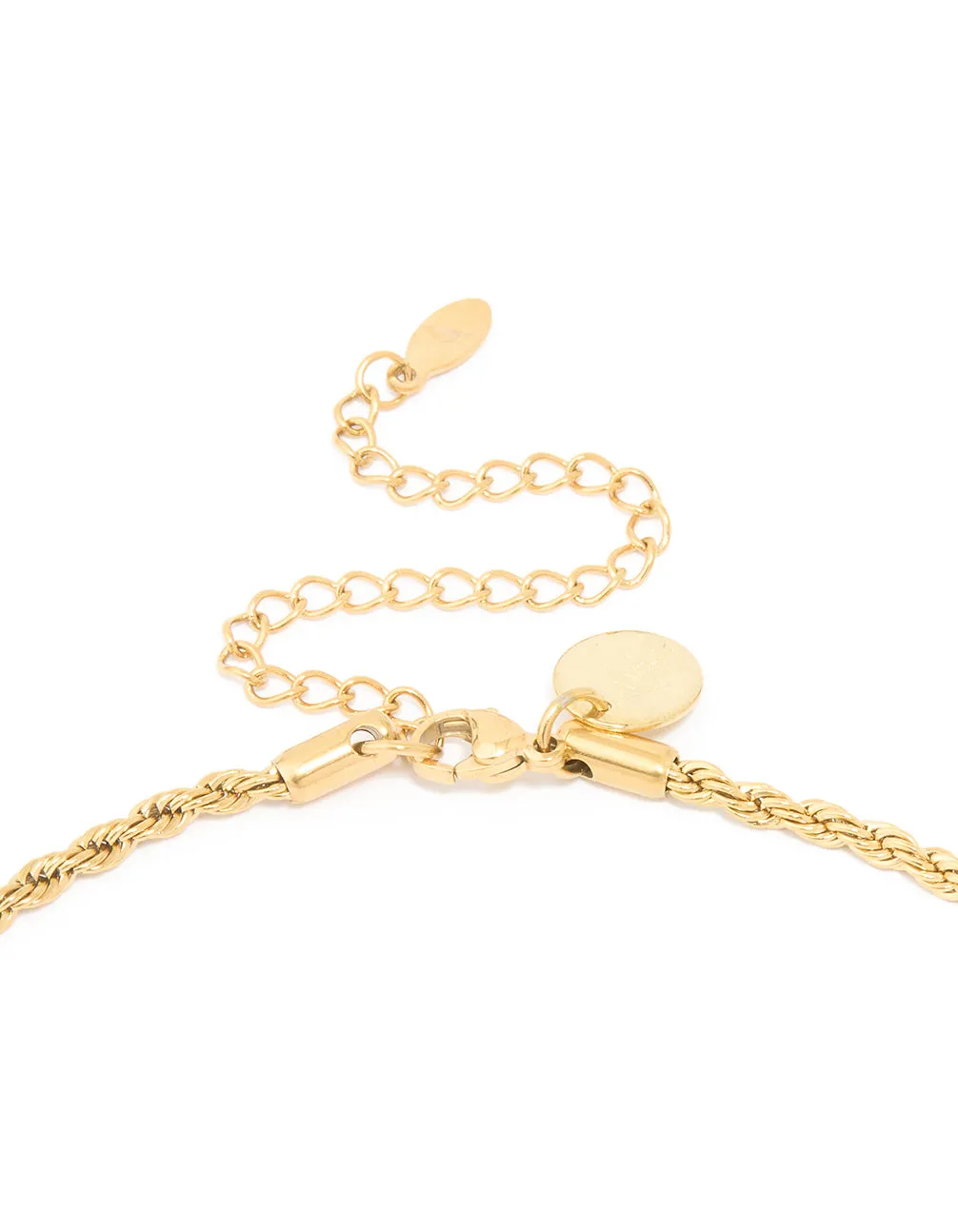 Waterproof Gold Plated Stainless Steel Twisted Chain Necklace sold by lovisa product image thumbnail 3