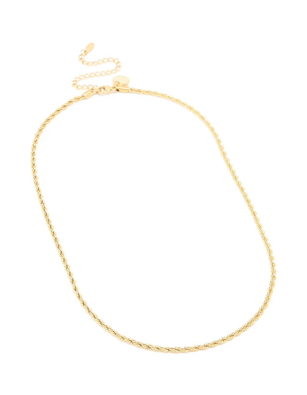 Waterproof Gold Plated Stainless Steel Twisted Chain Necklace sold by lovisa product image thumbnail 2