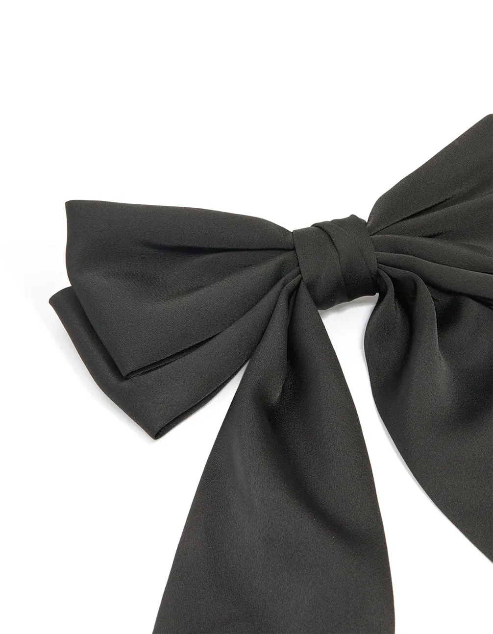 Black Fabric Medium Basic Bow Clip sold by lovisa product image thumbnail 2