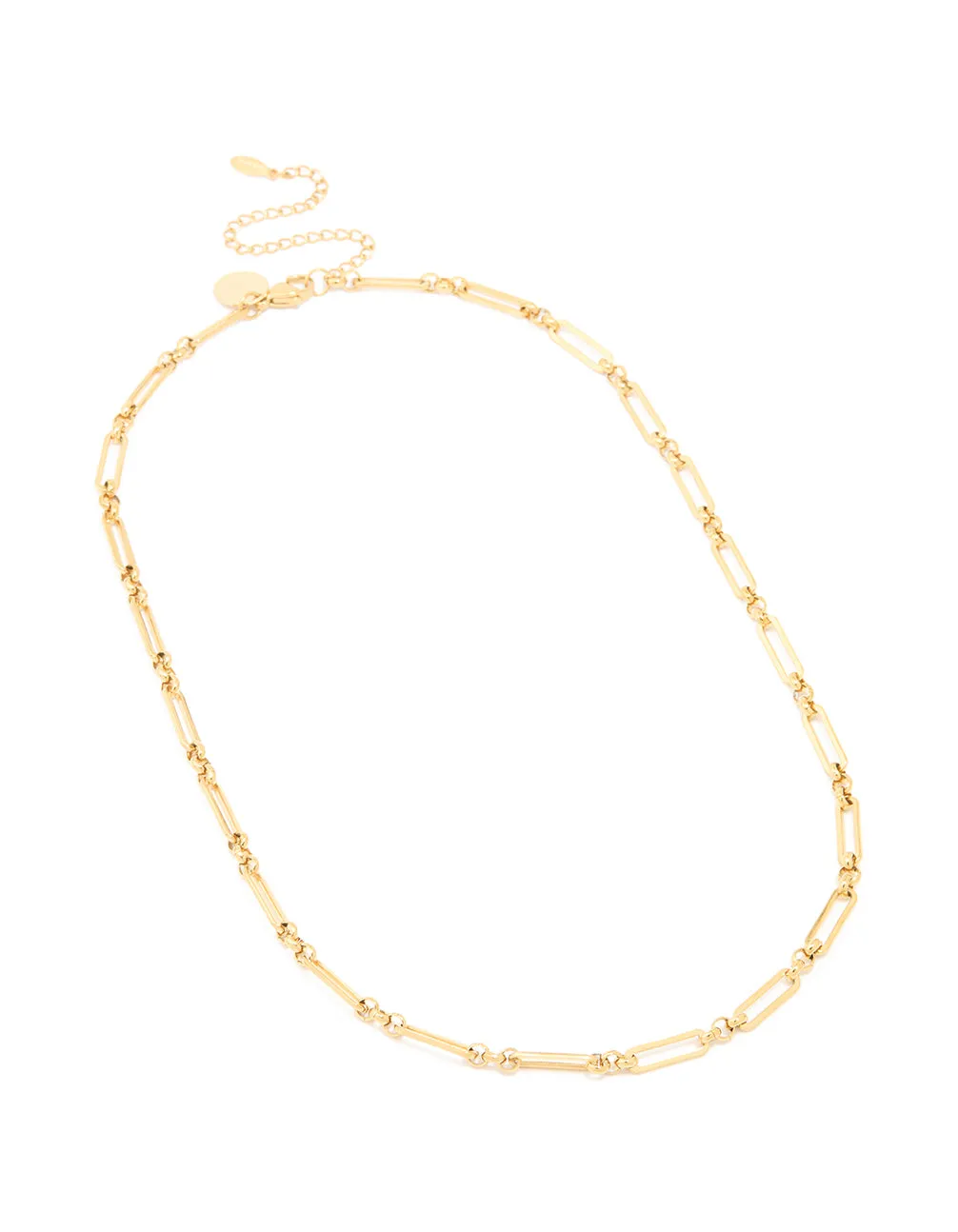Waterproof Gold Plated Stainless Steel Open Oval Link Necklace sold by lovisa product image thumbnail 2