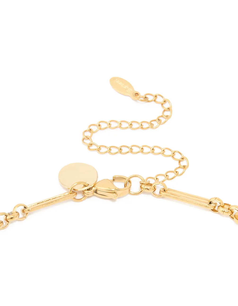 Waterproof Gold Plated Stainless Steel Open Oval Link Necklace sold by lovisa product image thumbnail 3