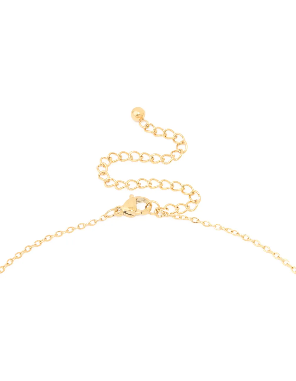 Waterproof Gold Plated Stainless Steel Taurus Circle Zodiac Sign Necklace sold by lovisa product image thumbnail 3