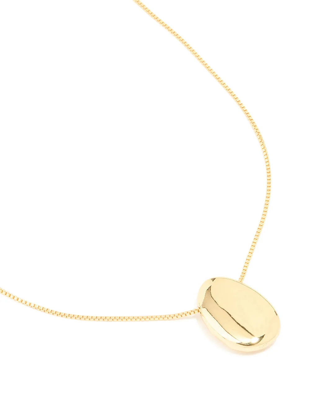 Gold Plated Pebble Long Toggle Necklace sold by lovisa