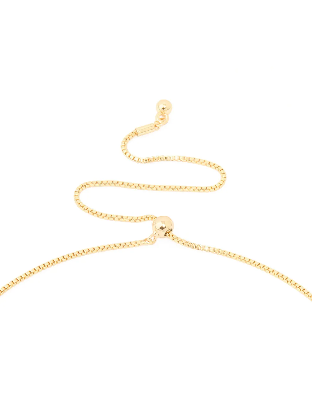 Gold Plated Pebble Long Toggle Necklace sold by lovisa product image thumbnail 3