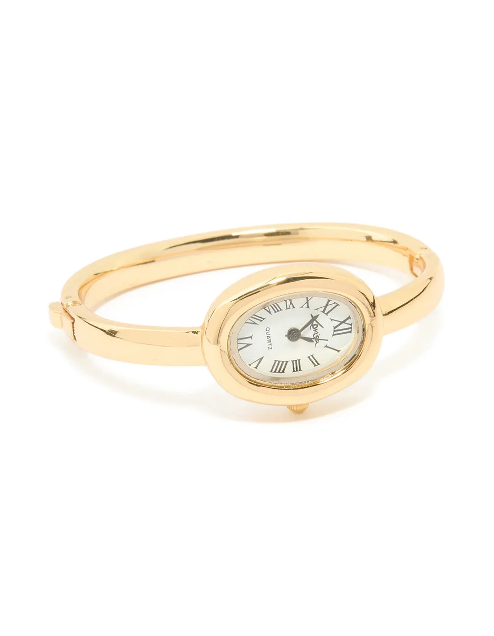Gold Oval Bangle Watch sold by lovisa product image thumbnail 2