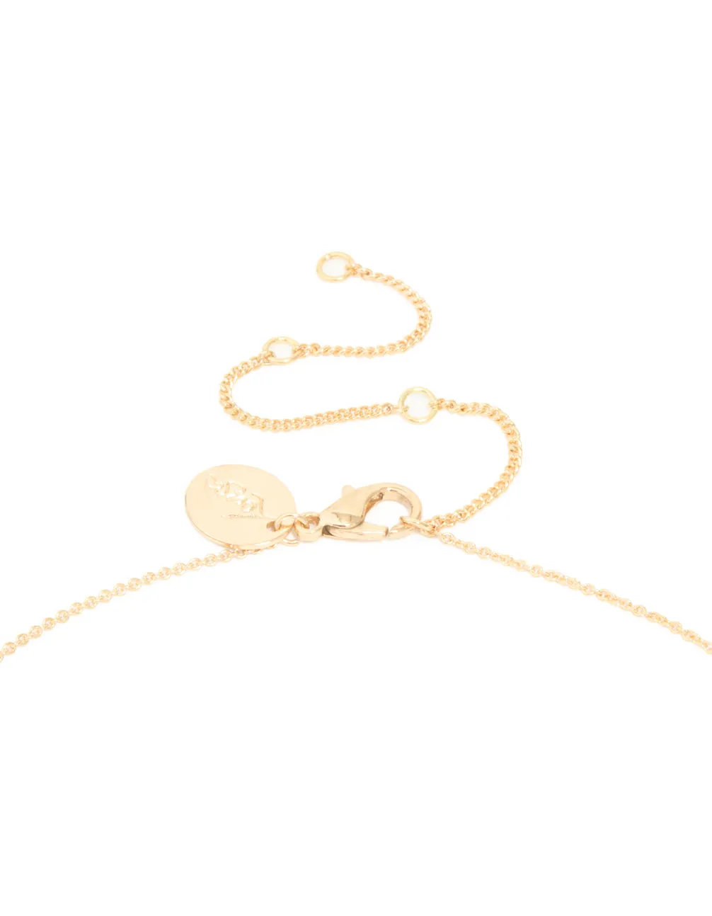 Gold Cubic Zirconia Outline Flower Earring & Necklace Set sold by lovisa product image thumbnail 3