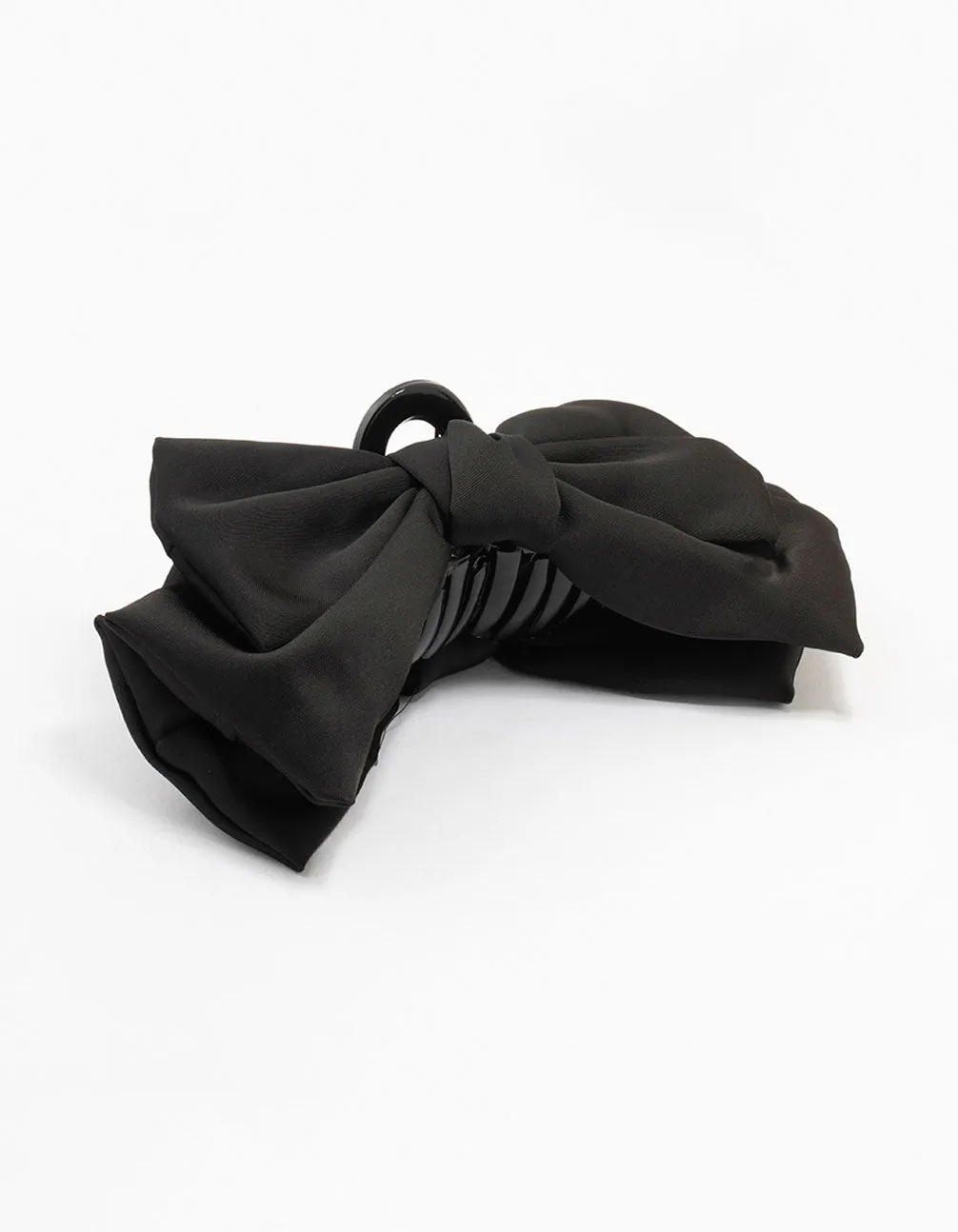 Large Black Fabric Bow Claw Clip sold by lovisa product image thumbnail 2