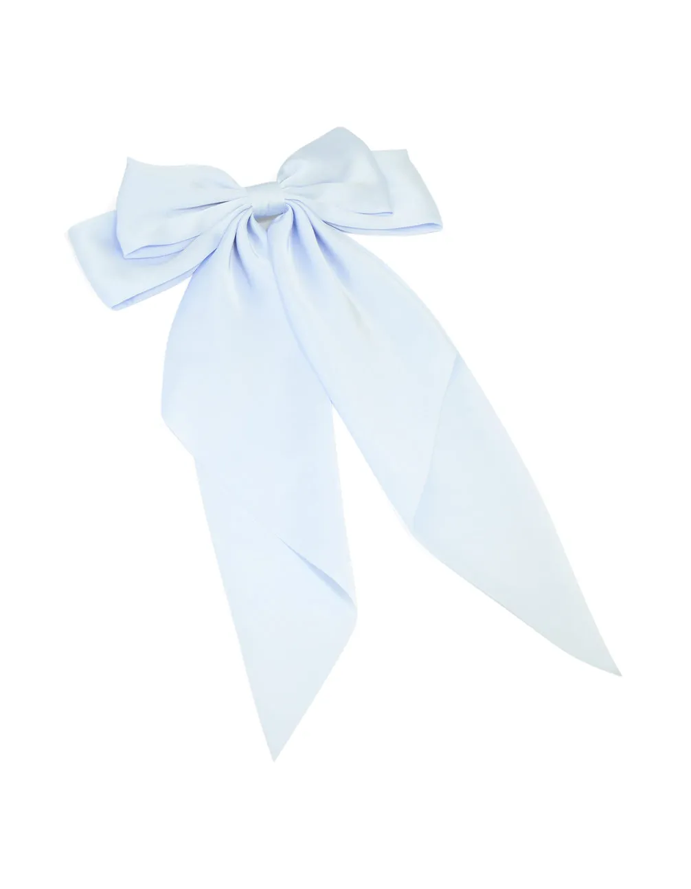 Light Blue Fabric Bow Clip sold by lovisa