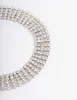 Silver Diamante Cupchain Wide Anklet sold by lovisa
