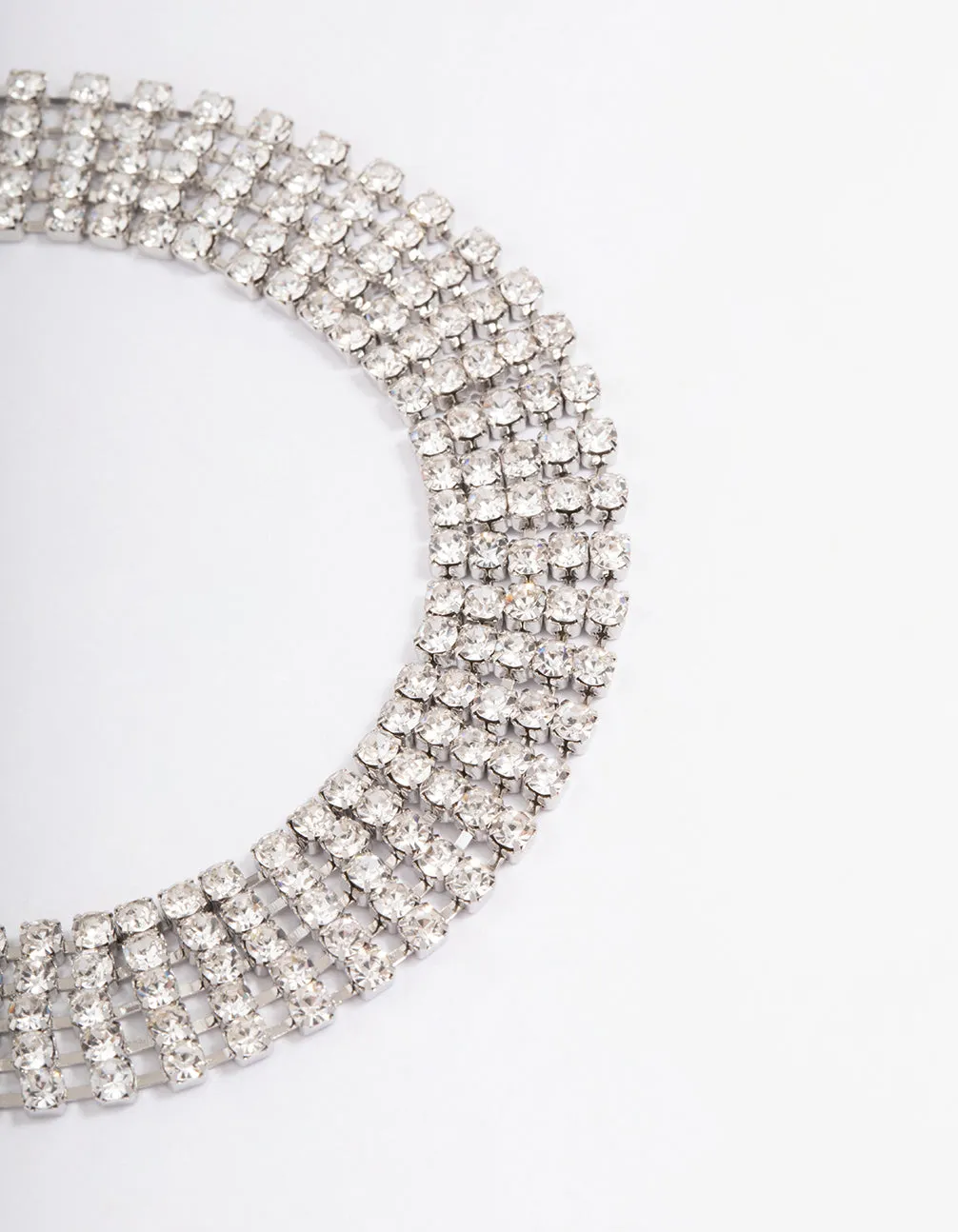 Silver Diamante Cupchain Wide Anklet sold by lovisa product image thumbnail 2