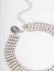 Silver Diamante Cupchain Wide Anklet sold by lovisa