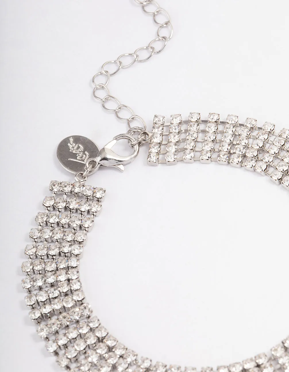 Silver Diamante Cupchain Wide Anklet sold by lovisa product image thumbnail 3