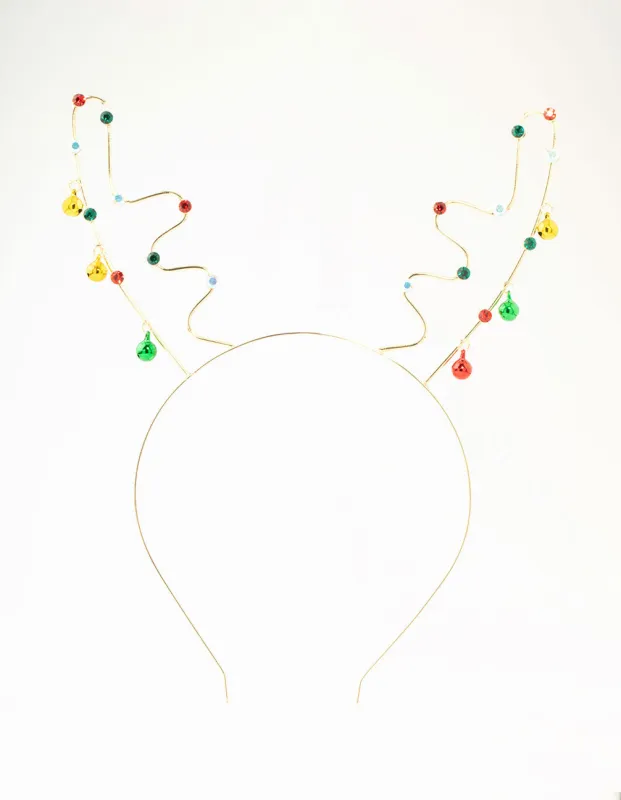 Gold Reindeer Jingle Bells Headband sold by lovisa