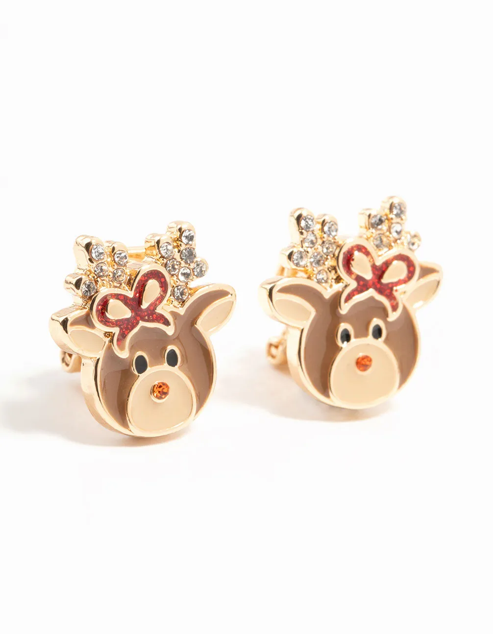 Santa Reindeer & Festive Tree Clip On Earrings 3-Pack sold by lovisa product image thumbnail 2