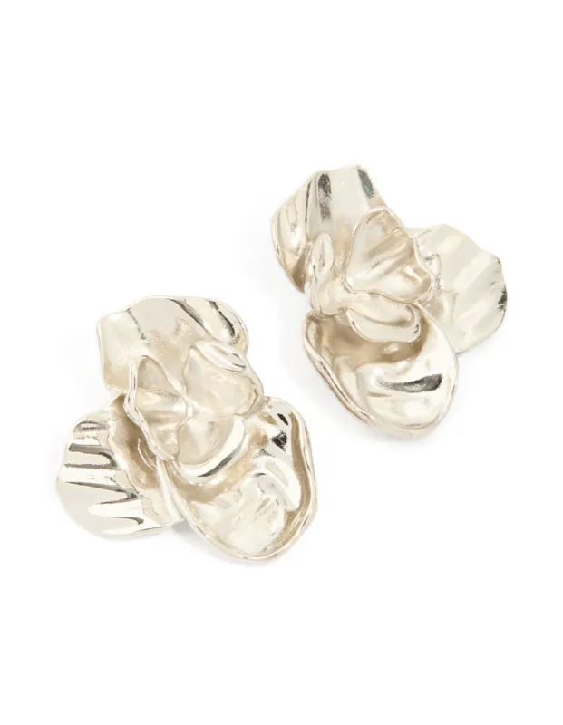 Waterproof Stainless Steel Statement Flower Stud Earrings sold by lovisa