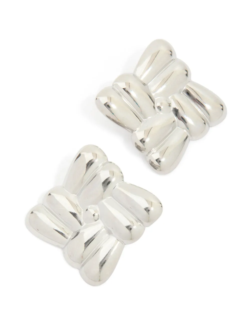 Waterproof Stainless Steel Cross Over Stud Earrings sold by lovisa