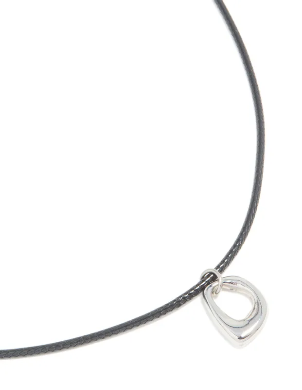 Waterproof Stainless Steel Small Pendant Cord Necklace sold by lovisa