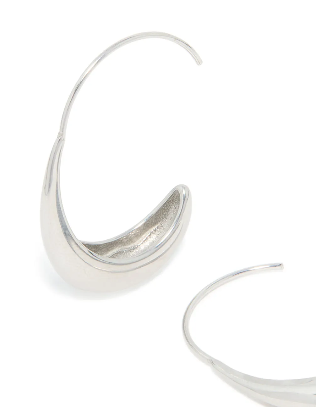 Waterproof Stainless Steel Thick Half Hoop Earrings sold by lovisa product image thumbnail 2