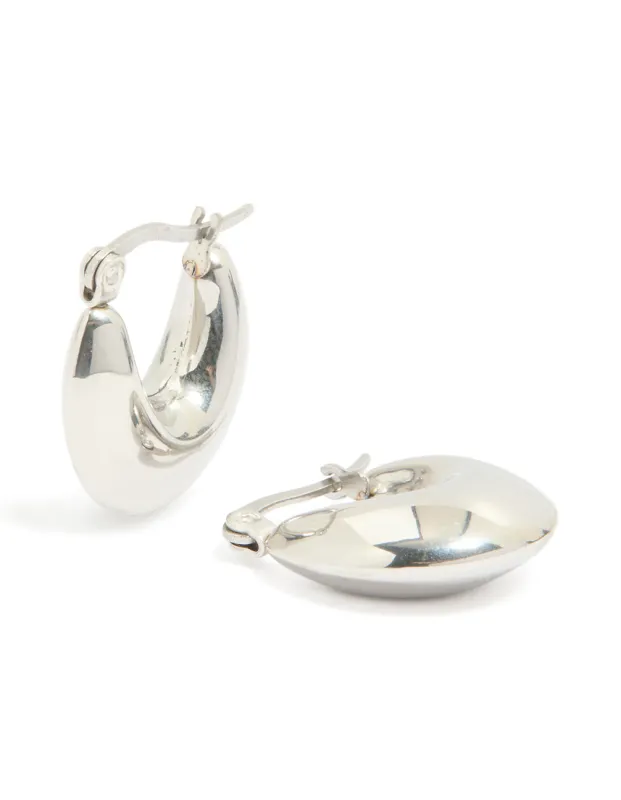 Waterproof Stainless Steel Bubble Half Hoop Earrings sold by lovisa