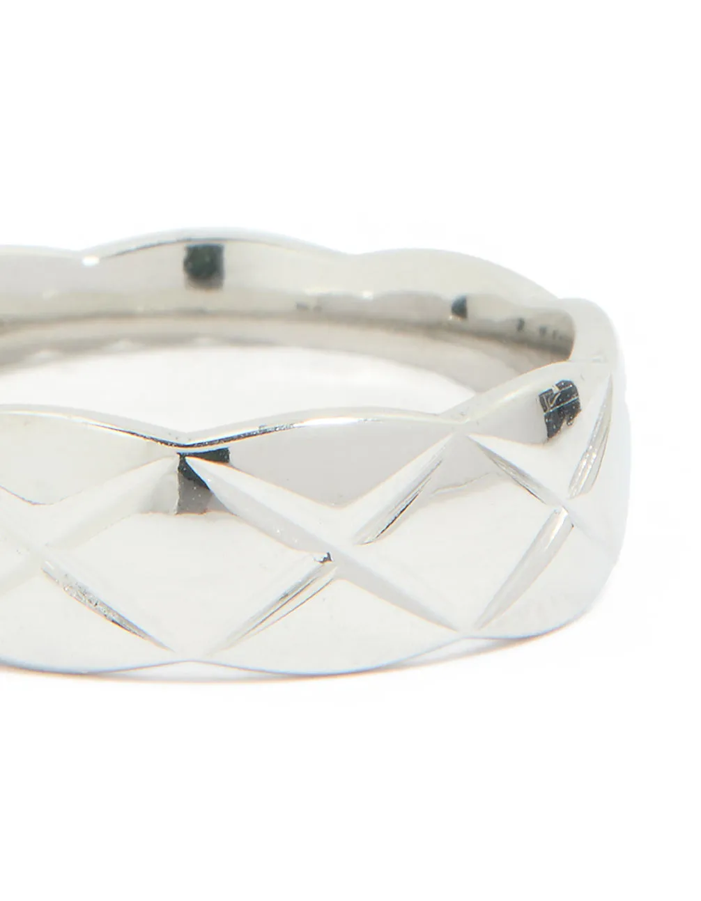 Waterproof Stainless Steel Crosshatch Band Ring sold by lovisa product image thumbnail 3