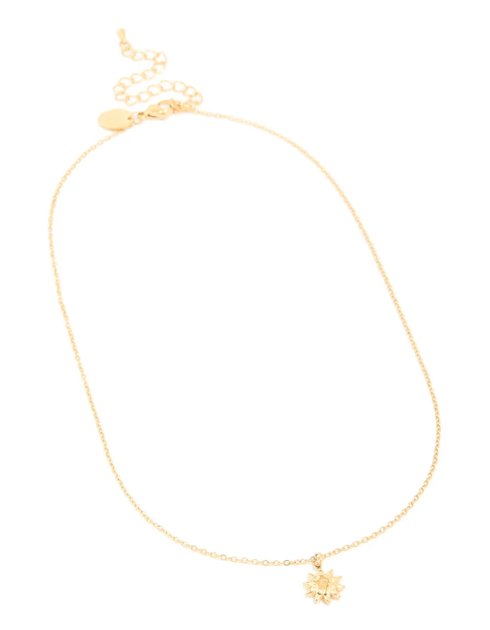 Waterproof Gold Plated Stainless Steel Sun Pendant Necklace sold by lovisa product image thumbnail 2