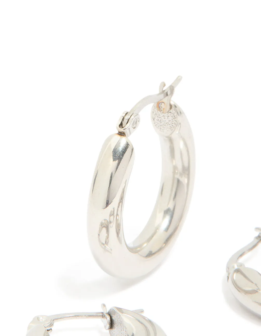 Waterproof Stainless Steel Tube Hoop Earrings 2-Pack sold by lovisa product image thumbnail 2