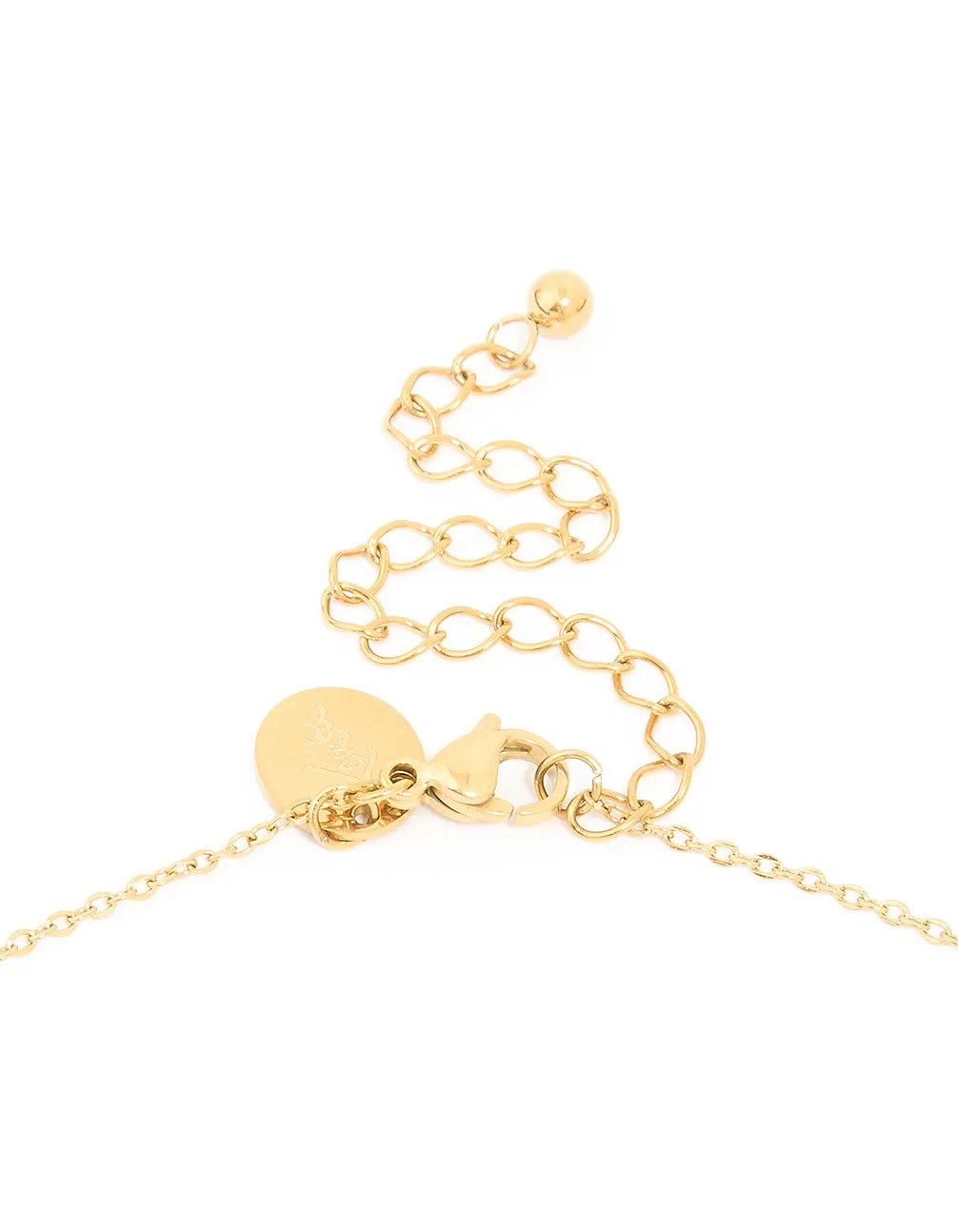 Waterproof Gold Plated Stainless Steel Sunburst Necklace sold by lovisa product image thumbnail 3