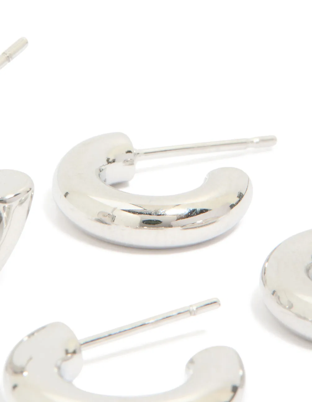 Waterproof Stainless Steel Multi-Sized Hoop Earrings 3-Pack sold by lovisa product image thumbnail 3