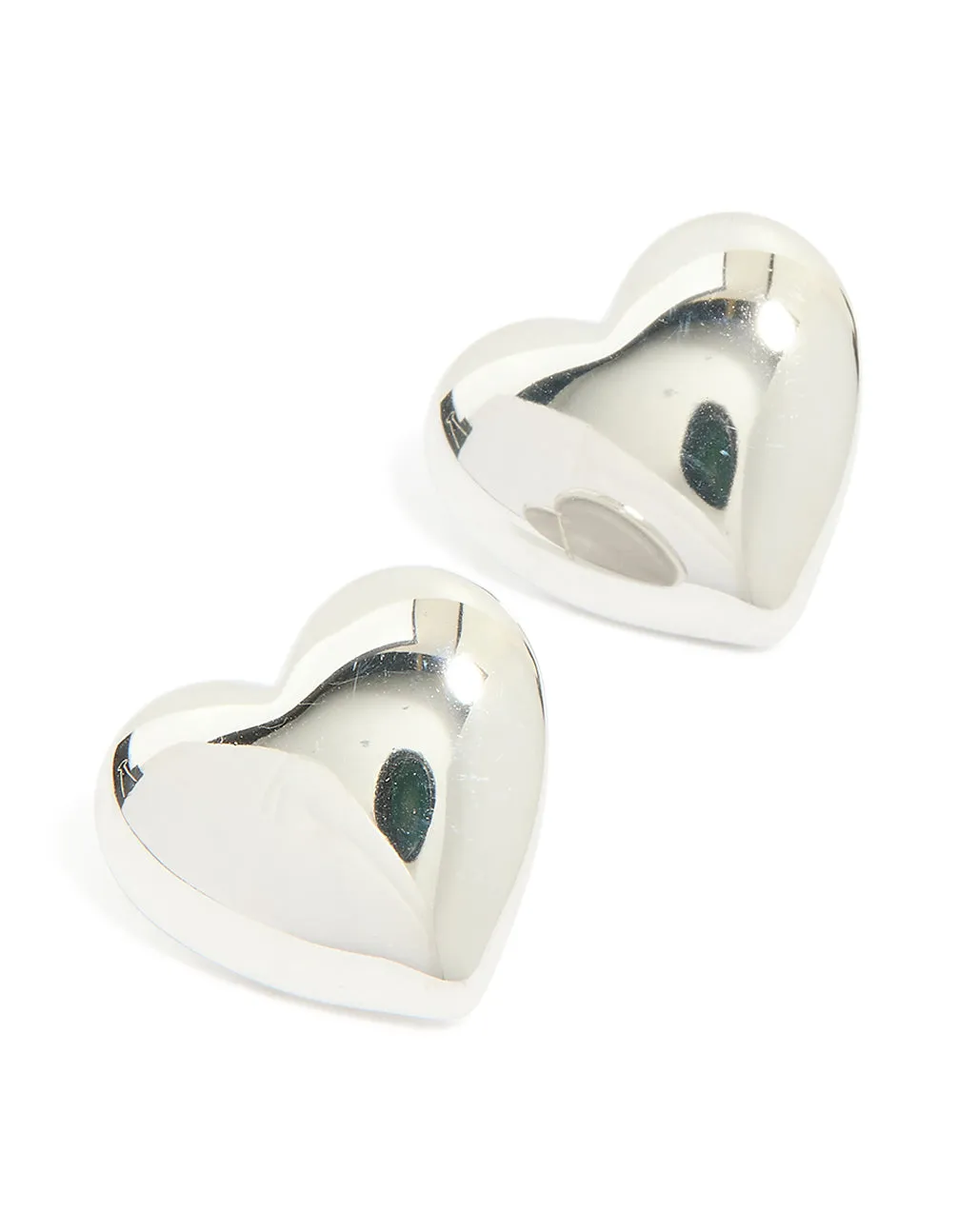 Waterproof Stainless Steel Puffy Heart Stud Earrings sold by lovisa