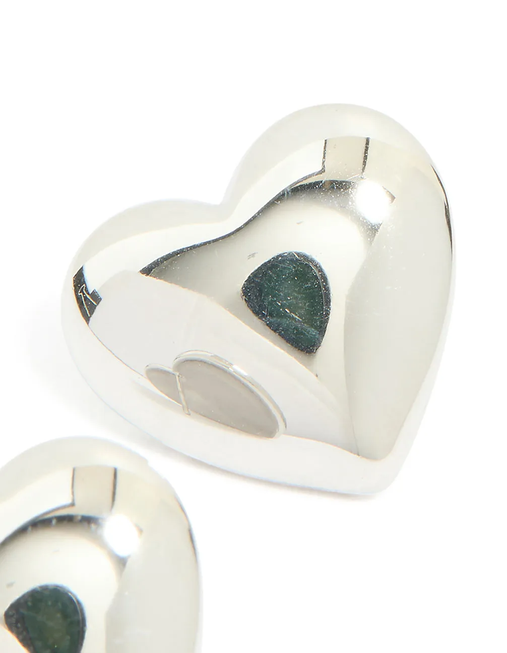 Waterproof Stainless Steel Puffy Heart Stud Earrings sold by lovisa product image thumbnail 3