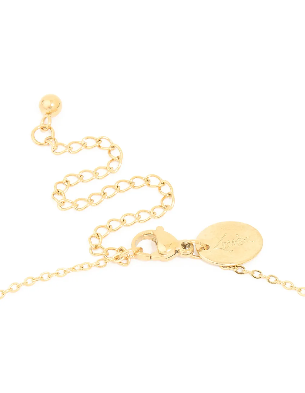 Waterproof Gold Plated Stainless Steel Dreamcatcher Necklace sold by lovisa product image thumbnail 3