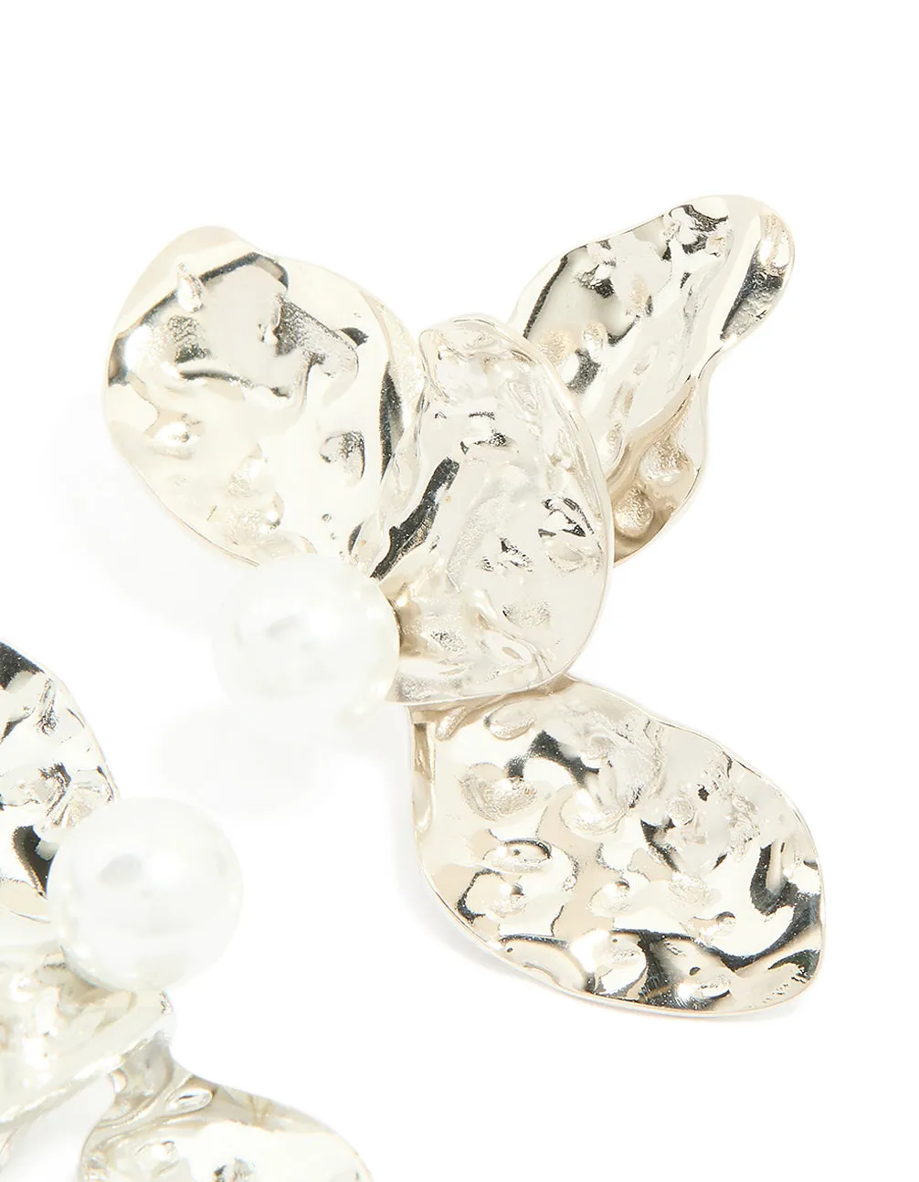 Waterproof Stainless Steel Pearl Large Flower Stud Earrings sold by lovisa product image thumbnail 3