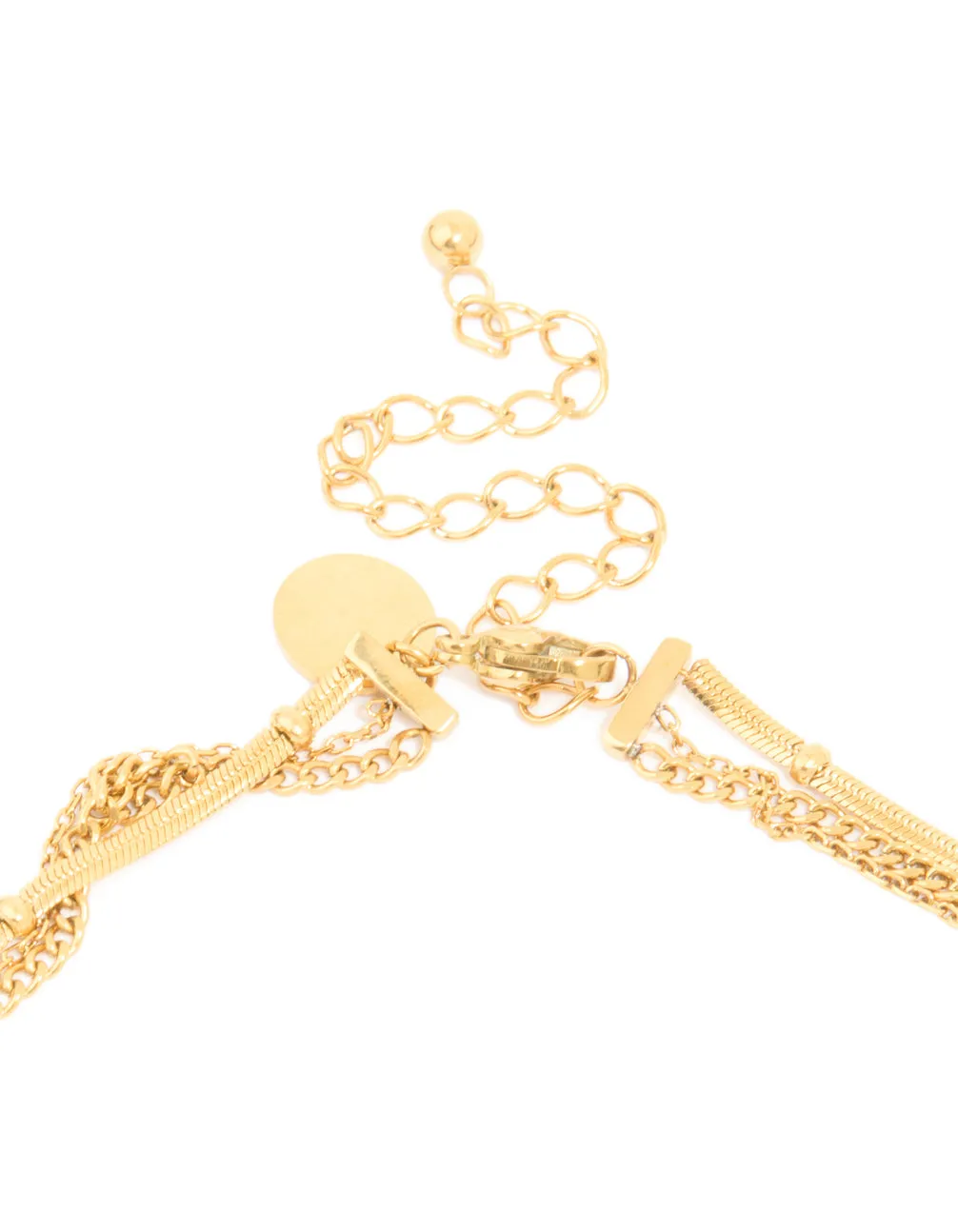Waterproof Gold Plated Stainless Steel Mixed Pendants Layered Necklace sold by lovisa product image thumbnail 3