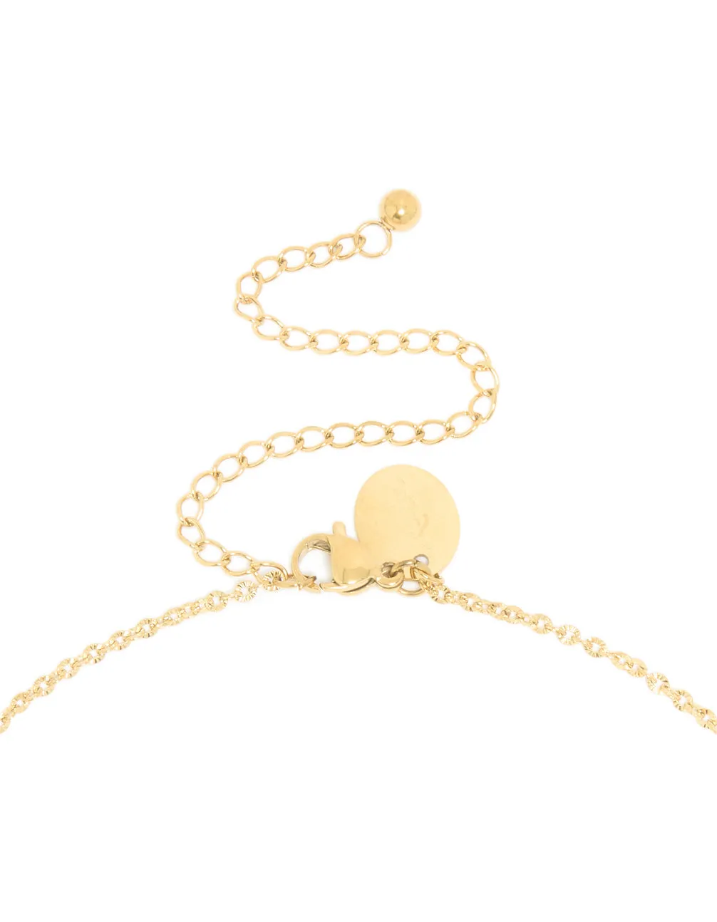 Waterproof Gold Plated Stainless Steel Disc Chain Y-Necklace sold by lovisa product image thumbnail 3