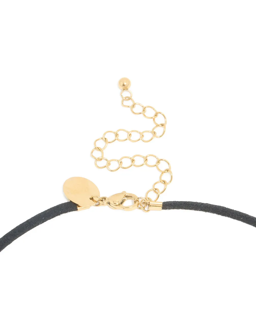 Waterproof Gold Plated Stainless Steel Rectangle Pendant Cord Necklace sold by lovisa product image thumbnail 3