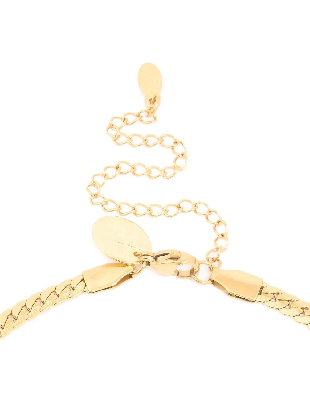 Waterproof Gold Plated Stainless Steel Flat Chain Necklace sold by lovisa product image thumbnail 3