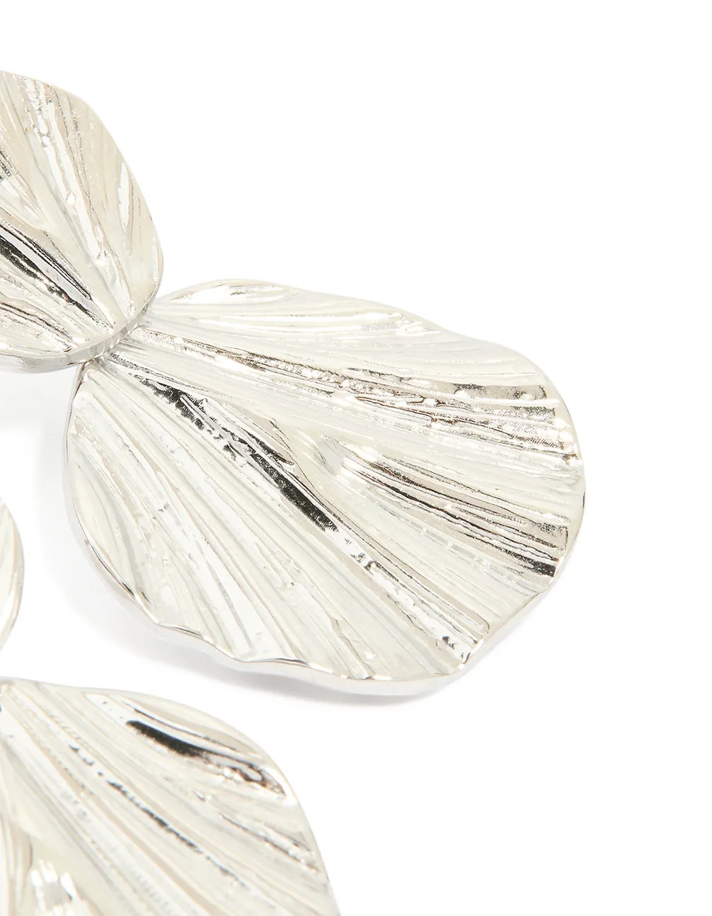 Waterproof Stainless Steel Double Textured Drop Earrings sold by lovisa product image thumbnail 3