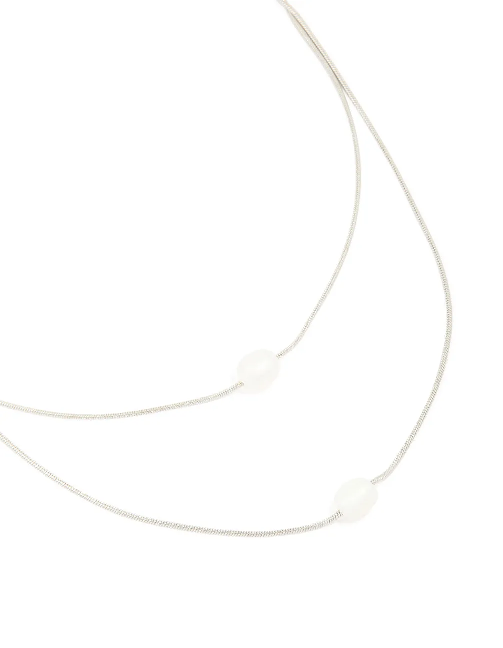 Waterproof Stainless Steel Pearl Layered Necklace sold by lovisa