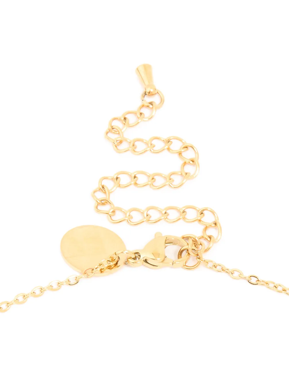 Waterproof Gold Plated Stainless Steel Organic Pendant Chain Necklace sold by lovisa product image thumbnail 3