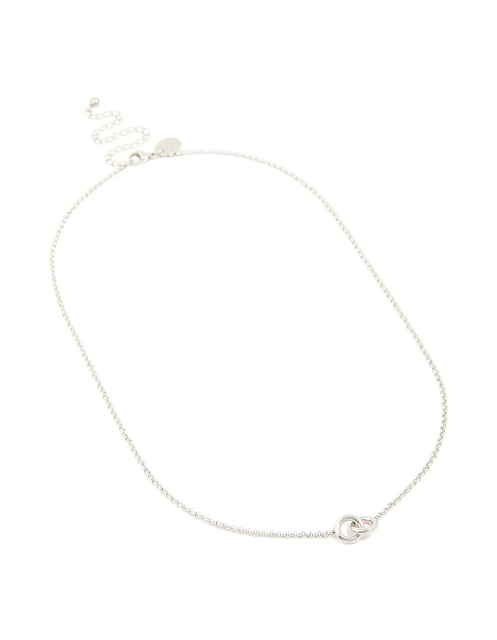 Waterproof Stainless Steel Interlock Loops Pendant Necklace sold by lovisa product image thumbnail 2