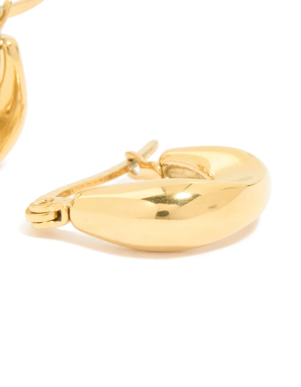 Waterproof Gold Plated Stainless Steel Organic Teardrop Hoop Earrings sold by lovisa product image thumbnail 3