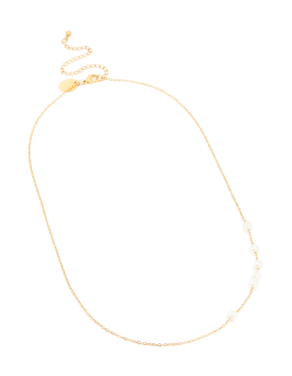 Waterproof Gold Plated Stainless Steel Pearls Necklace sold by lovisa product image thumbnail 2