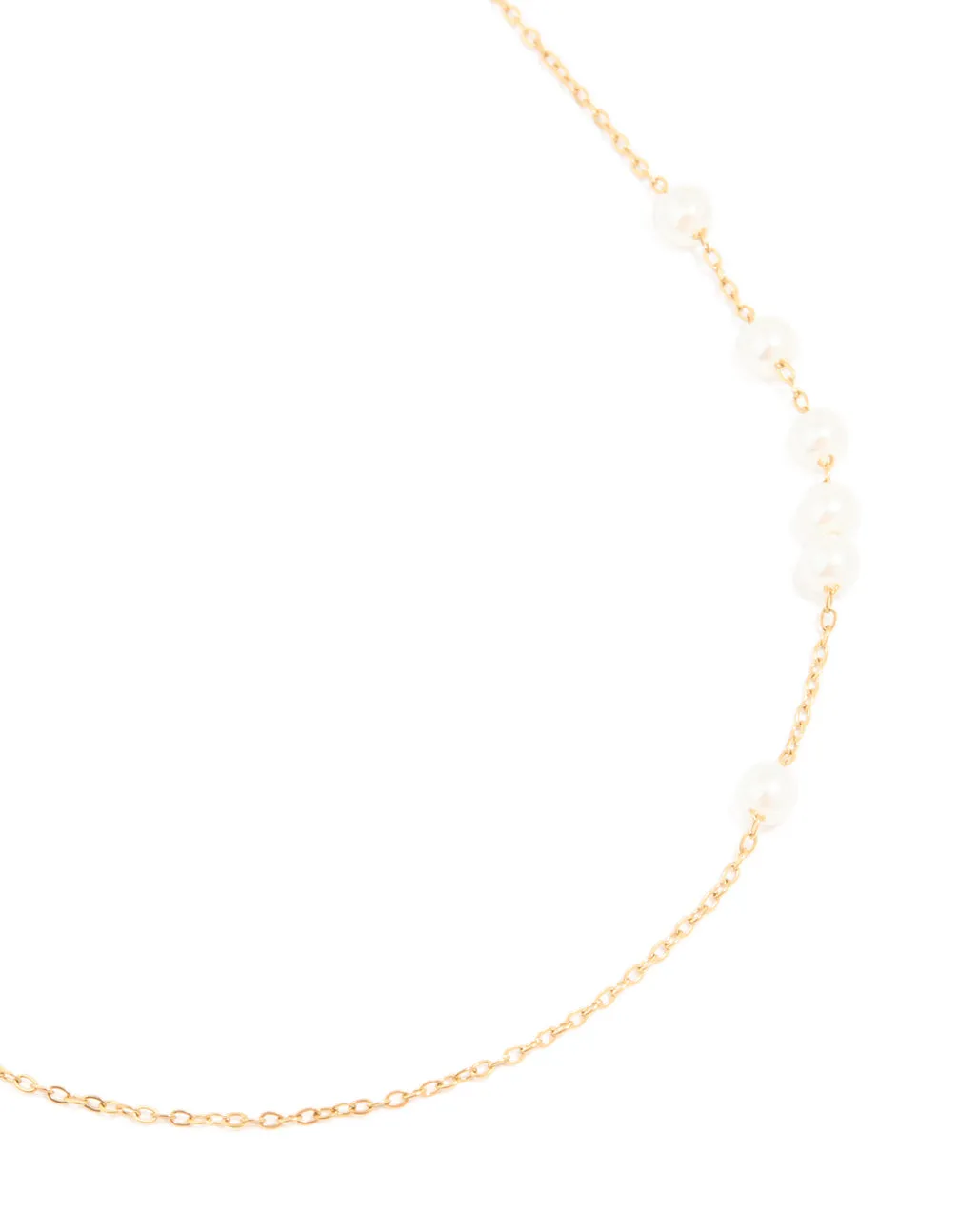 Waterproof Gold Plated Stainless Steel Pearls Necklace sold by lovisa